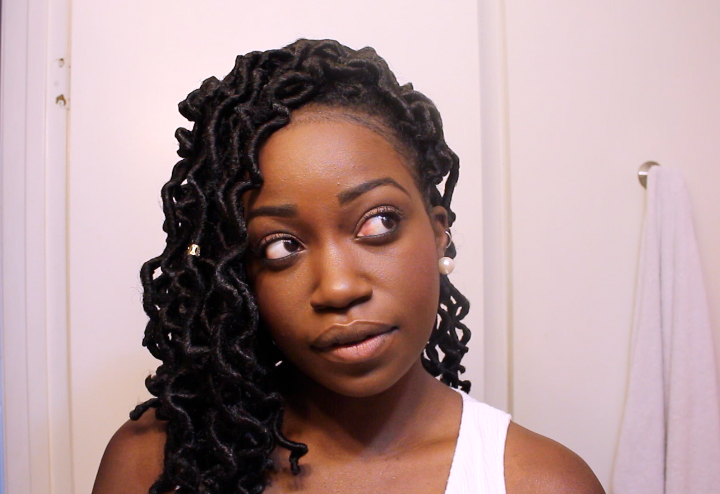 How To Install Crotchet Curly Faux Locs on Natural Hair!